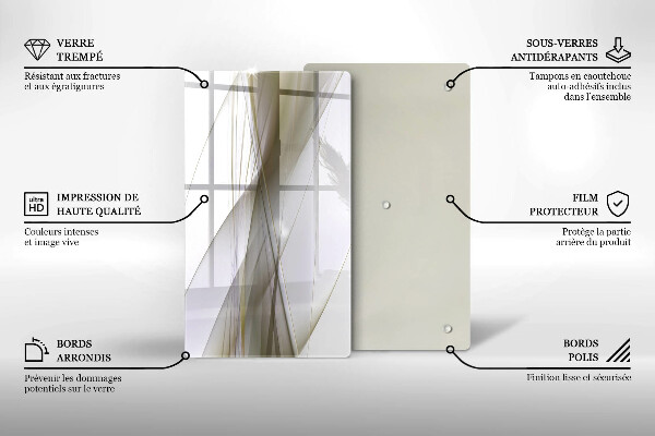 Tűzhely fedőlap Absztrakt vonalak tervezése