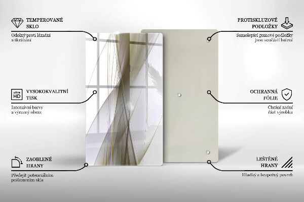 Tűzhely fedőlap Absztrakt vonalak tervezése