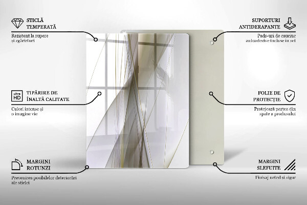 Tűzhely fedőlap Absztrakt vonalak tervezése