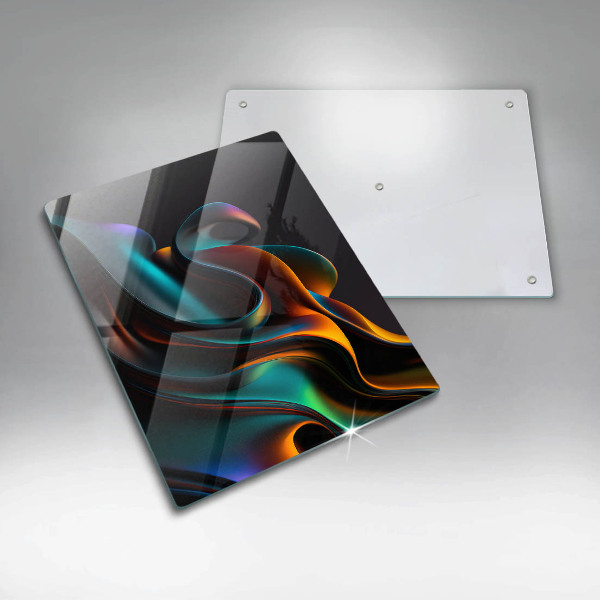 Tűzhely fedőlap Színes absztrakció