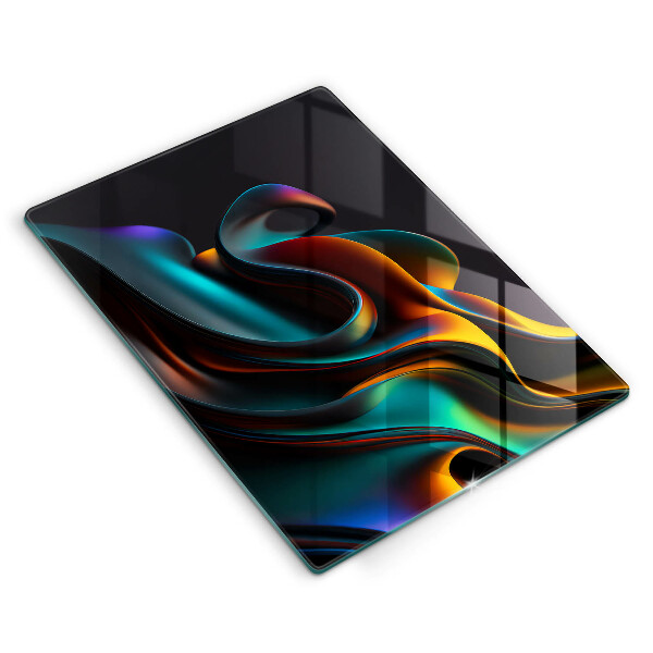 Tűzhely fedőlap Színes absztrakció