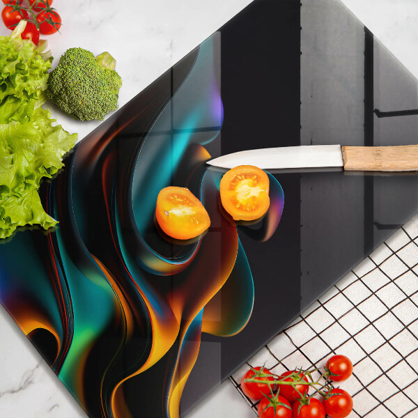 Tűzhely fedőlap Színes absztrakció