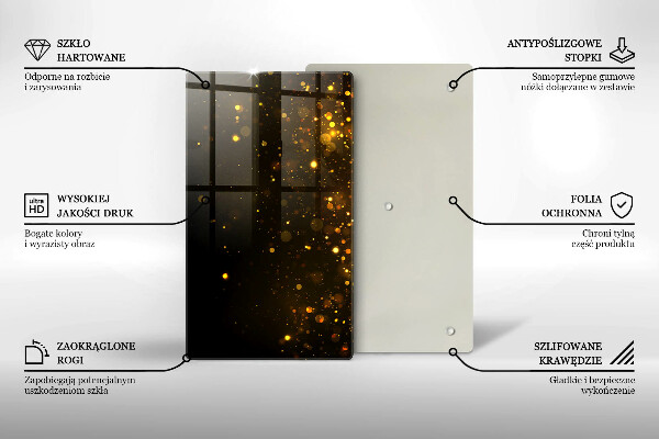 Tűzhely fedőlap Arany csillogás