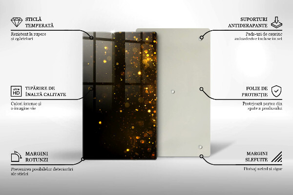 Tűzhely fedőlap Arany csillogás