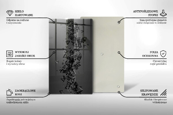 Tűzhely fedőlap Absztrakt 3D-s formák