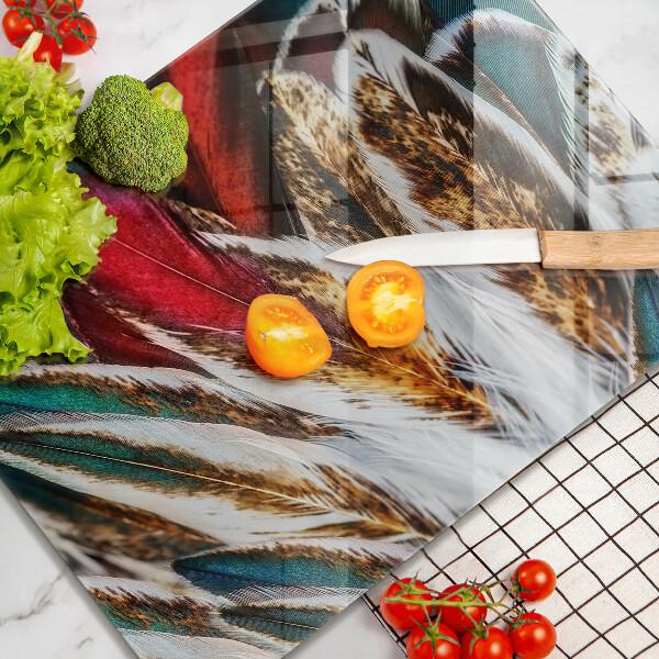 Tűzhely fedőlap Boho madártollak