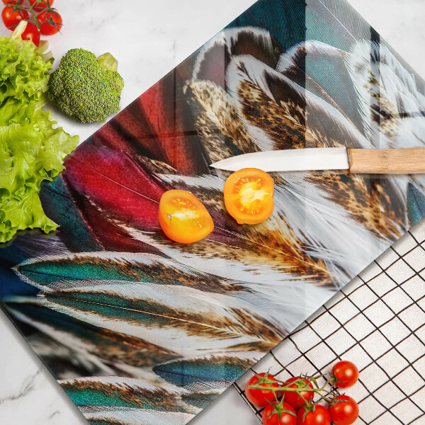 Tűzhely fedőlap Boho madártollak