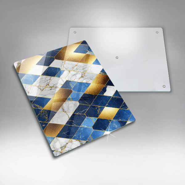 Tűzhely fedőlap Arany márványrombuszok