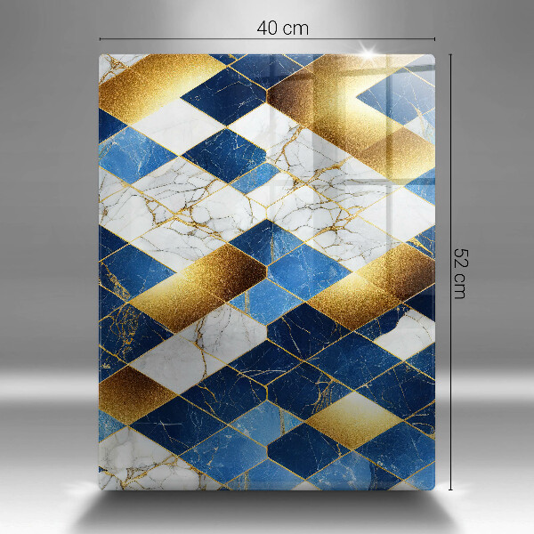 Tűzhely fedőlap Arany márványrombuszok