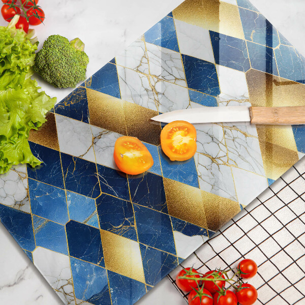 Tűzhely fedőlap Arany márványrombuszok