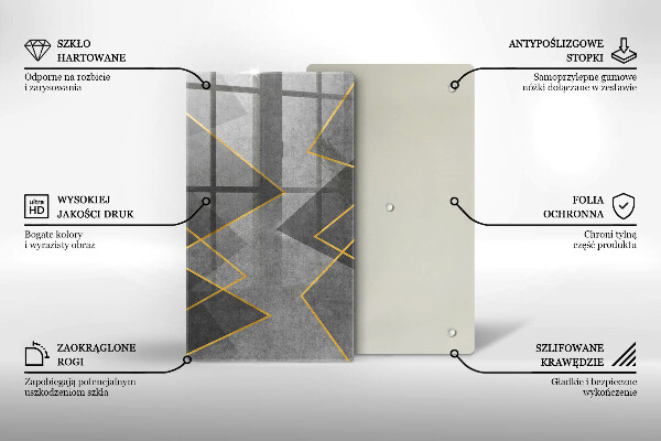 Tűzhely fedőlap Éles formák