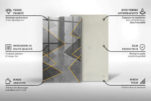 Tűzhely fedőlap Éles formák