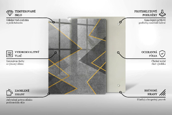 Tűzhely fedőlap Éles formák