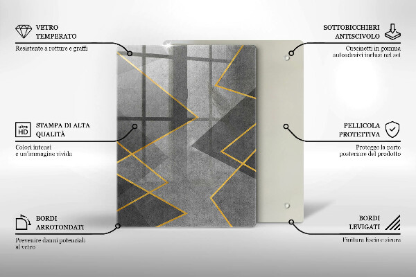 Tűzhely fedőlap Éles formák