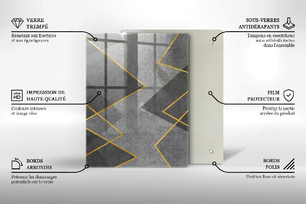 Tűzhely fedőlap Éles formák