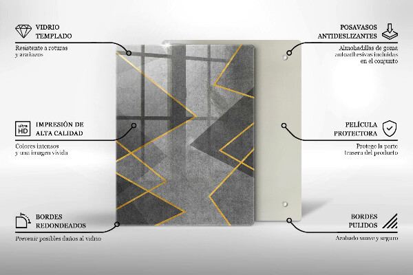 Tűzhely fedőlap Éles formák