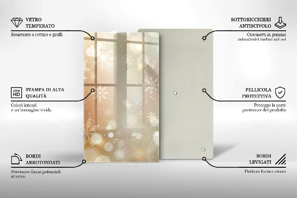 Tűzhely fedőlap Hópelyhek