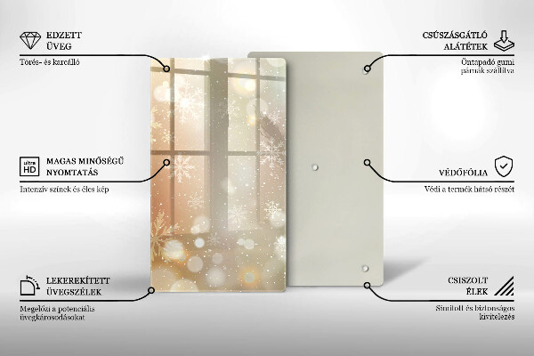 Tűzhely fedőlap Hópelyhek