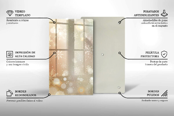 Tűzhely fedőlap Hópelyhek