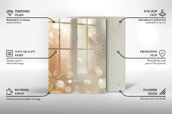 Tűzhely fedőlap Hópelyhek