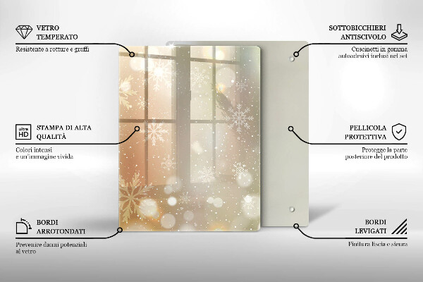 Tűzhely fedőlap Hópelyhek