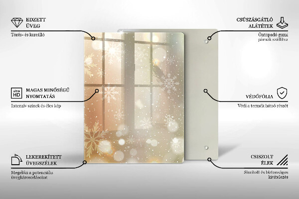 Tűzhely fedőlap Hópelyhek