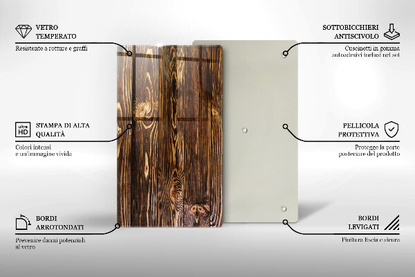 Tűzhely fedőlap Fa textúra