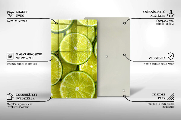 Tűzhely fedőlap Lime szeletek