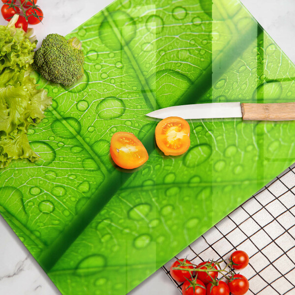 Tűzhely fedőlap Közeli kép egy levélről