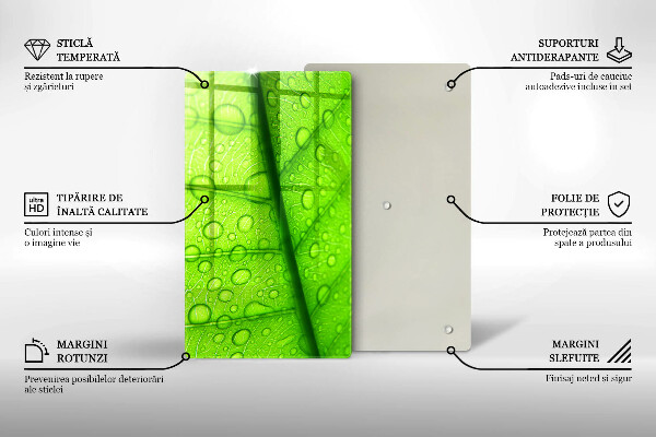 Tűzhely fedőlap Közeli kép egy levélről