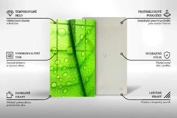 Tűzhely fedőlap Közeli kép egy levélről