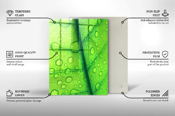 Tűzhely fedőlap Közeli kép egy levélről
