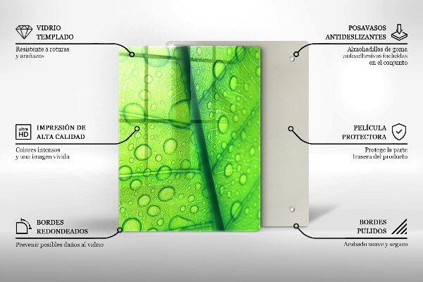 Tűzhely fedőlap Közeli kép egy levélről