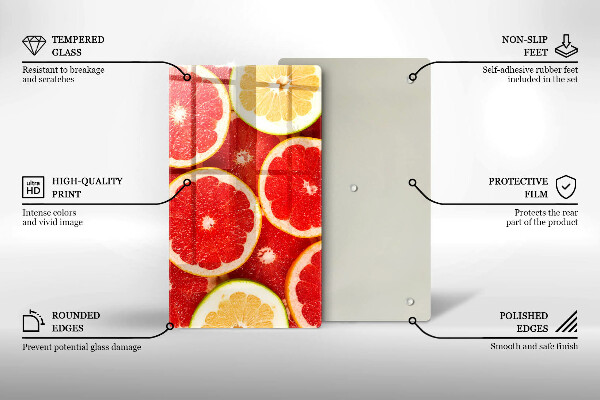 Tűzhely fedőlap Grapefruit szeletek