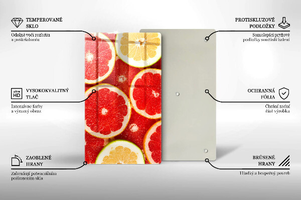 Tűzhely fedőlap Grapefruit szeletek