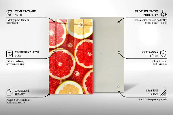 Tűzhely fedőlap Grapefruit szeletek