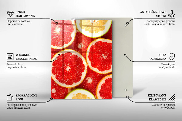 Tűzhely fedőlap Grapefruit szeletek