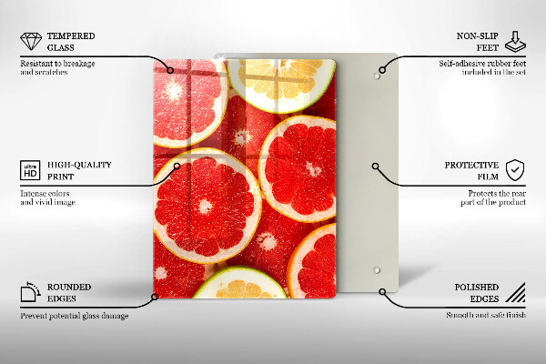 Tűzhely fedőlap Grapefruit szeletek