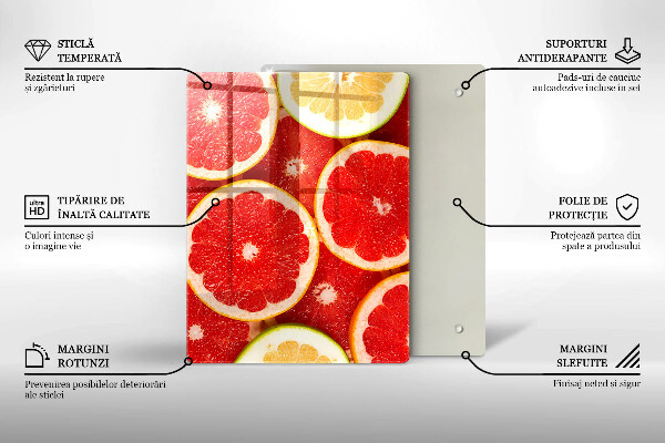 Tűzhely fedőlap Grapefruit szeletek