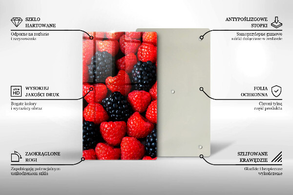 Tűzhely fedőlap Málna és szeder