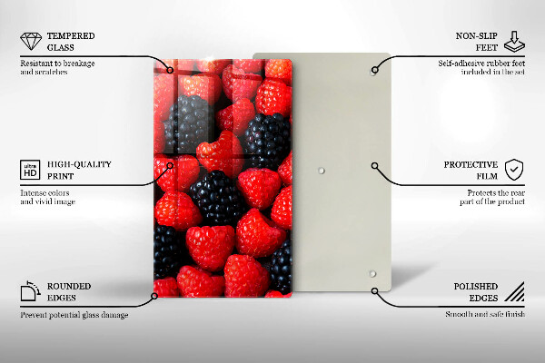 Tűzhely fedőlap Málna és szeder