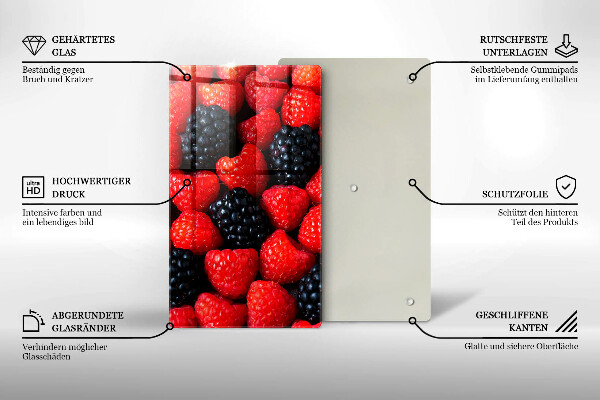 Tűzhely fedőlap Málna és szeder