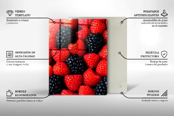 Tűzhely fedőlap Málna és szeder