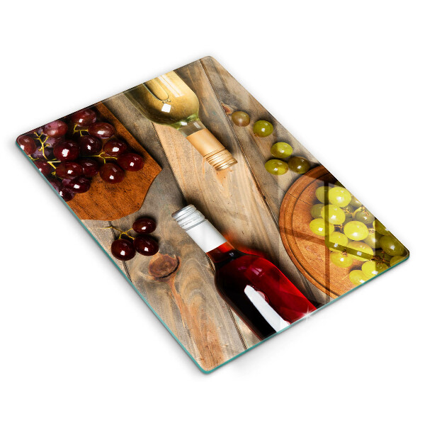 Tűzhely fedőlap Borosüvegek és szőlő