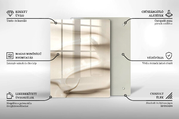 Tűzhely fedőlap Krémes fagylalt