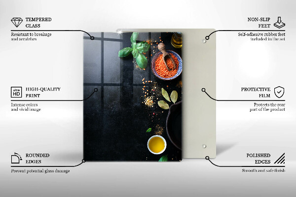 Tűzhely fedőlap Fűszertálak