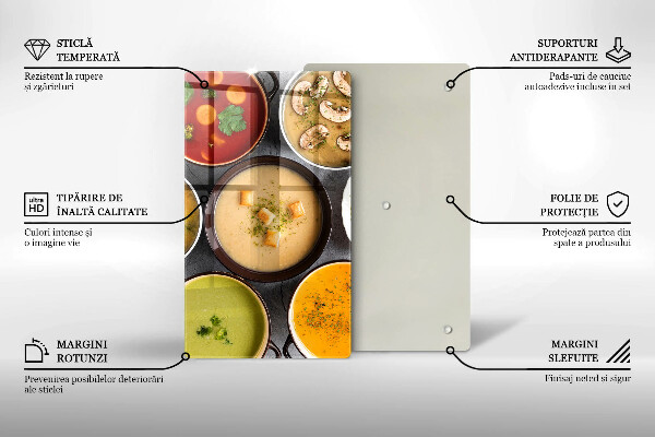 Tűzhely fedőlap Színes levesek