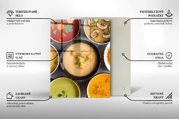 Tűzhely fedőlap Színes levesek