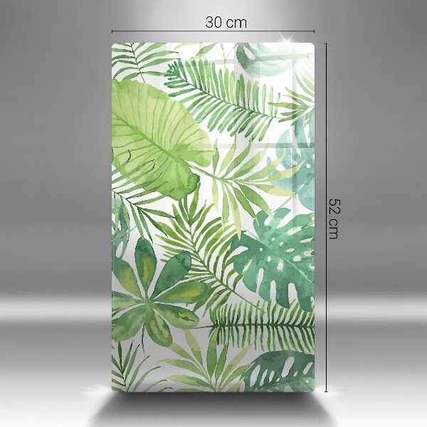 Tűzhely fedőlap Akvarell boho levelek