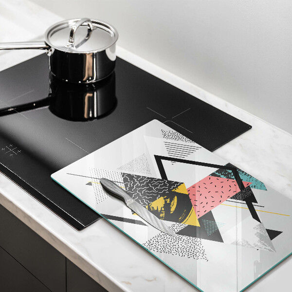 Tűzhely fedőlap Absztrakt háromszögek